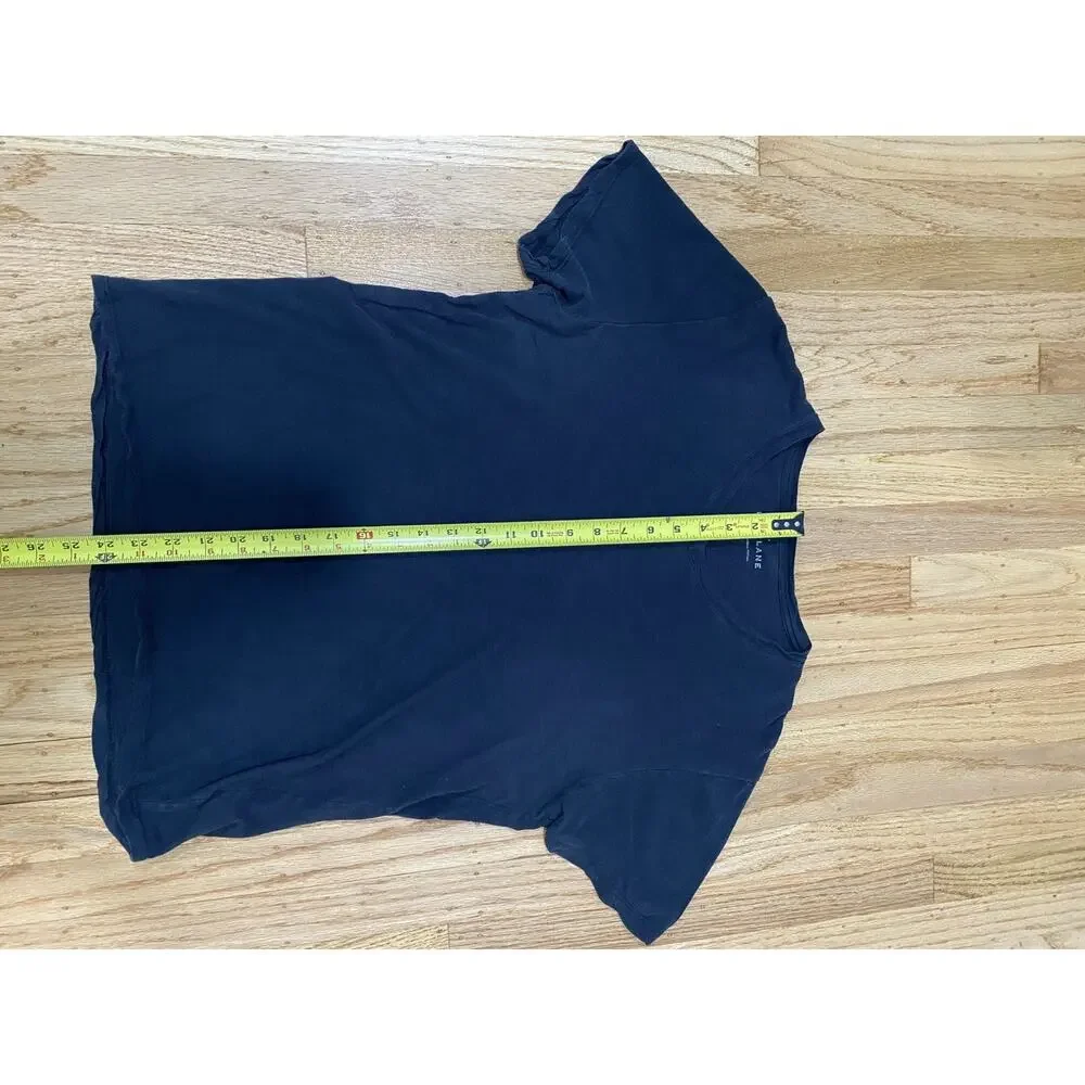 Everlane Men's Black Soft V-Neck Cotton Lightweight Short Sleeve T-Shirt Size S - Picture 5 of 7